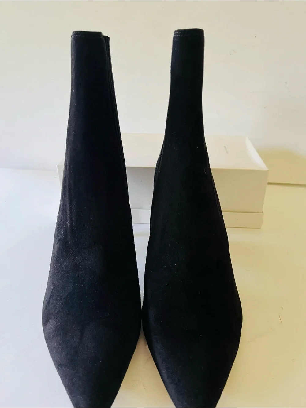 NWOT Veronica Beard black suede ankle boots 11